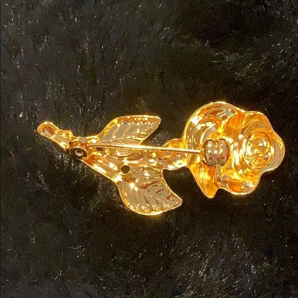 Vintage Park Lane Rose Brooch - Picture 3 of 3
